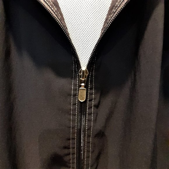 FALL NAUTICAL VEST - ALIA SPORT Sleeveless Jacket  Hoodie Navy Blue zip Size L - Picture 8 of 10